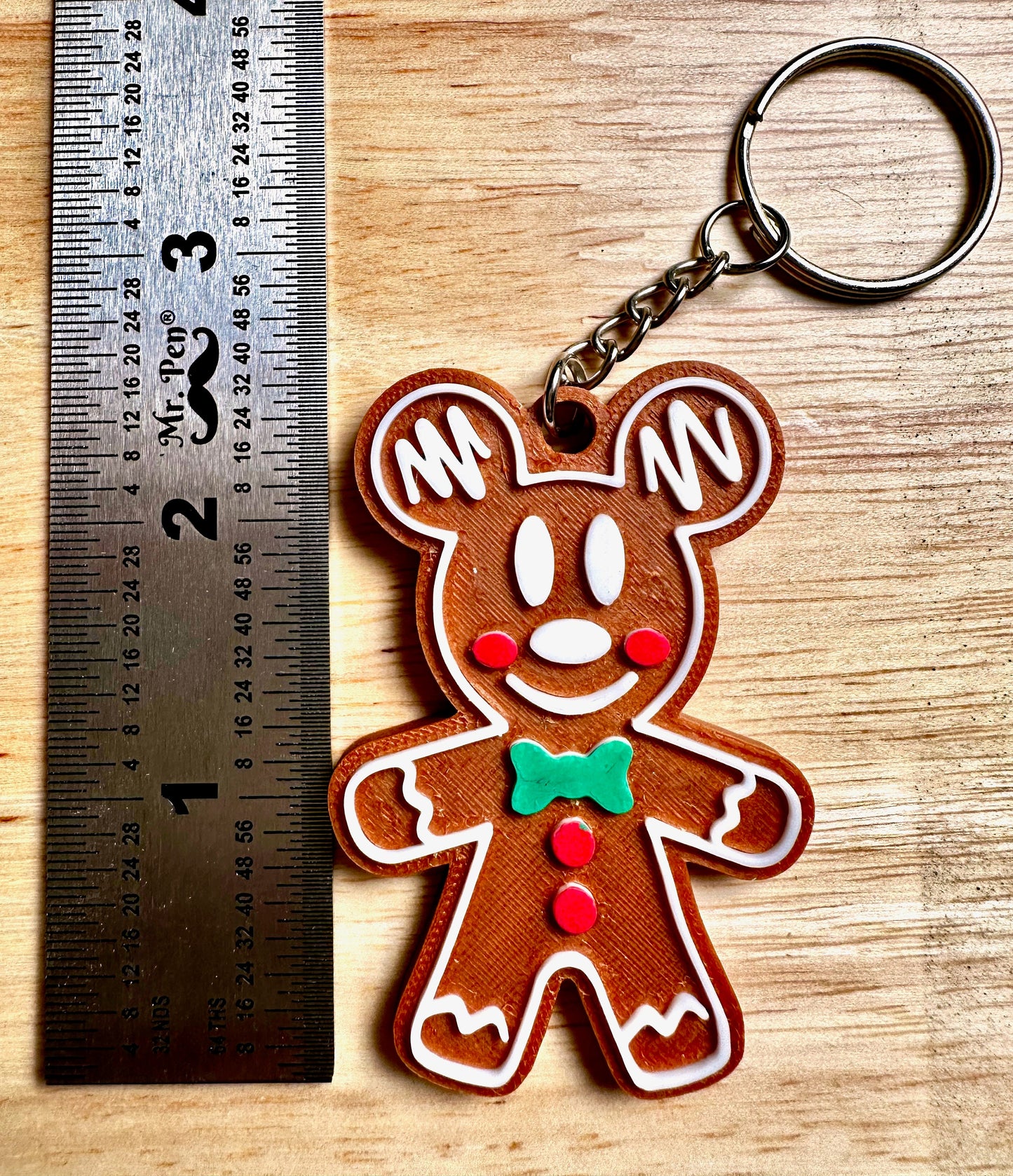 Gingerbread Mickey & Minnie Keychains