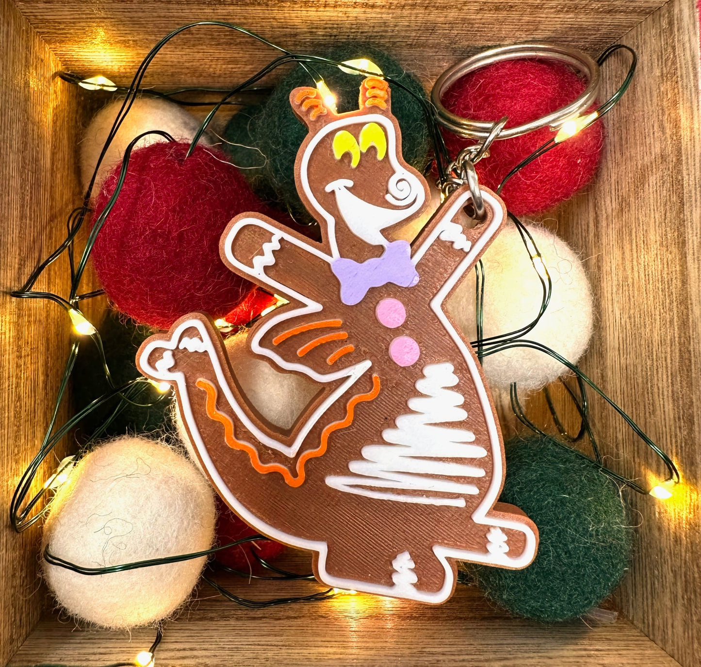 Gingerbread Figment Keychain