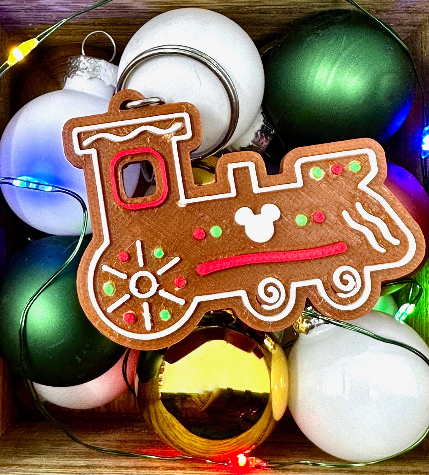 Gingerbread Disney Transportation Keychains