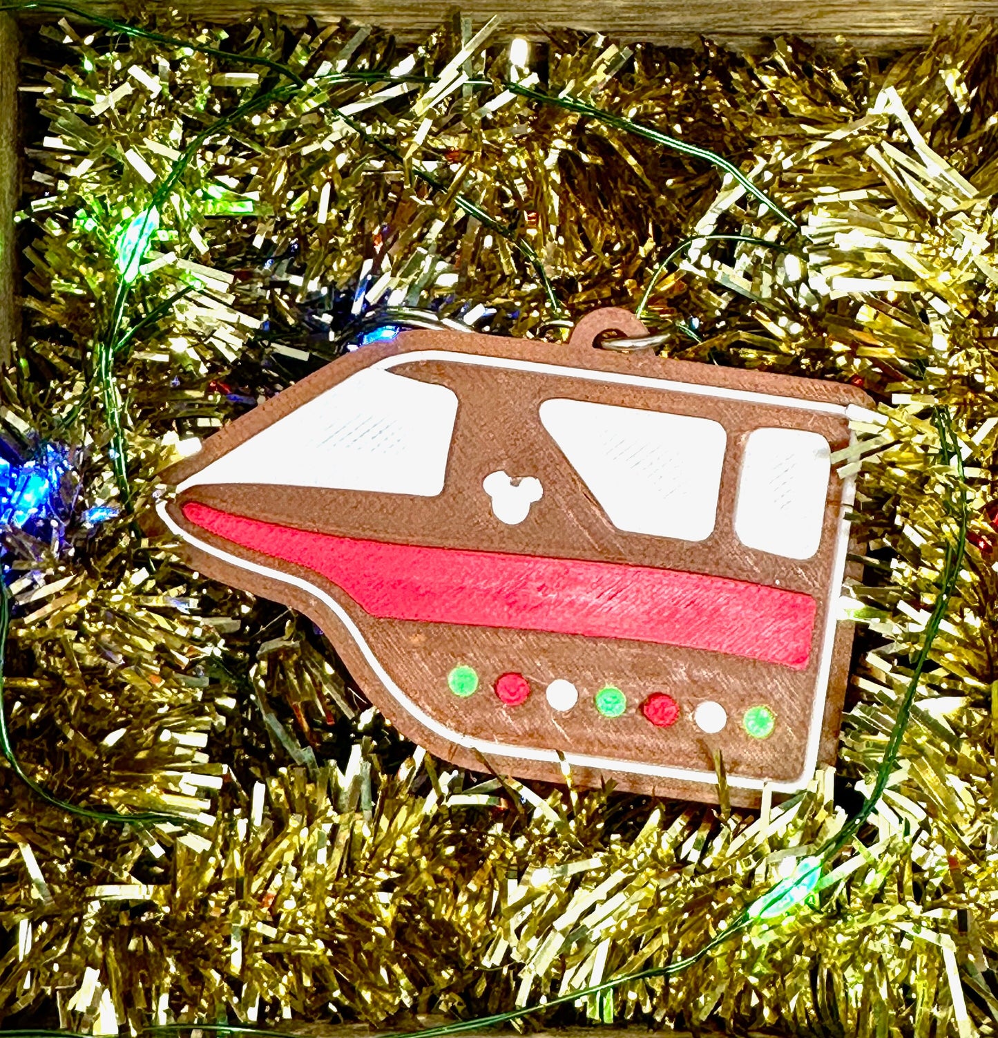 Gingerbread Disney Transportation Keychains