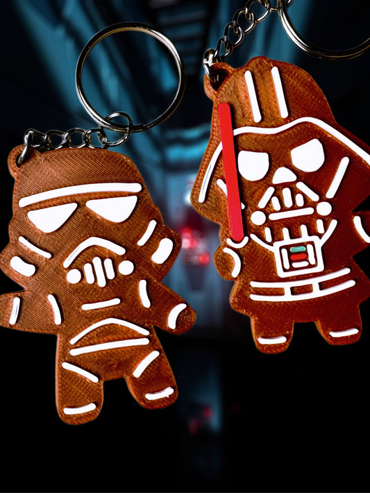 Gingerbread Star Wars Keychains