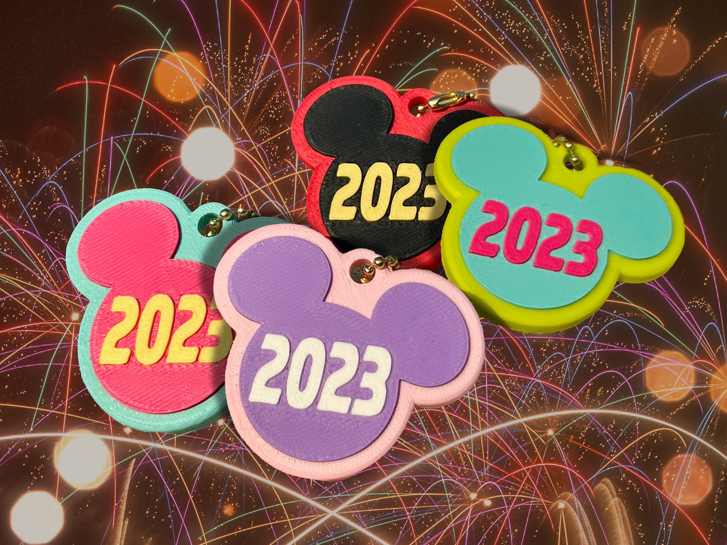 Mouse Ear 2023 & 2024 Keychains