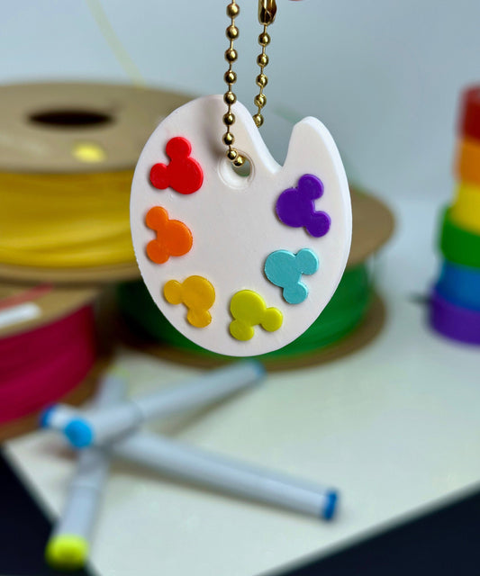 Mouse Ear Paint Palette Keychain