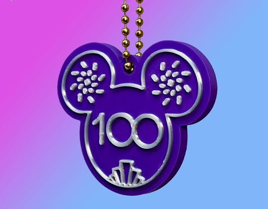 Disney 100 Mouse Ears Keychain