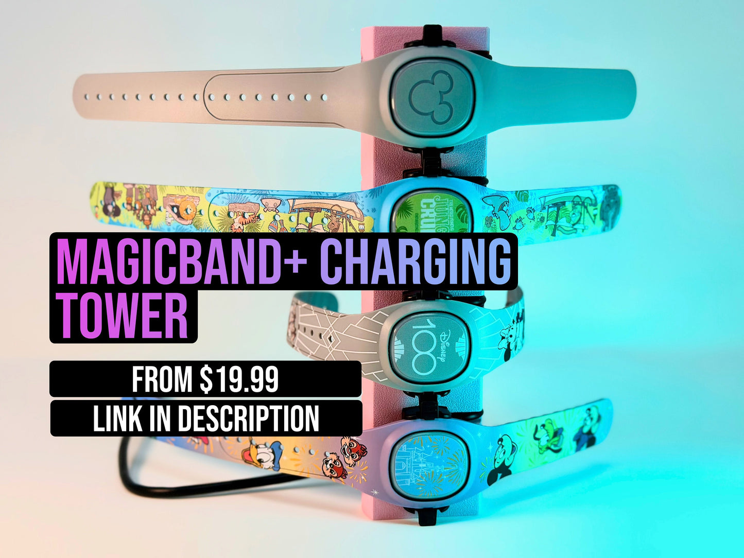 Toppers for MagicBand+ Charging Tower