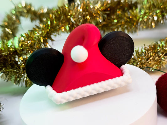 Santa Hat Mouse Ear Topper for MagicBand+ Charging Tower