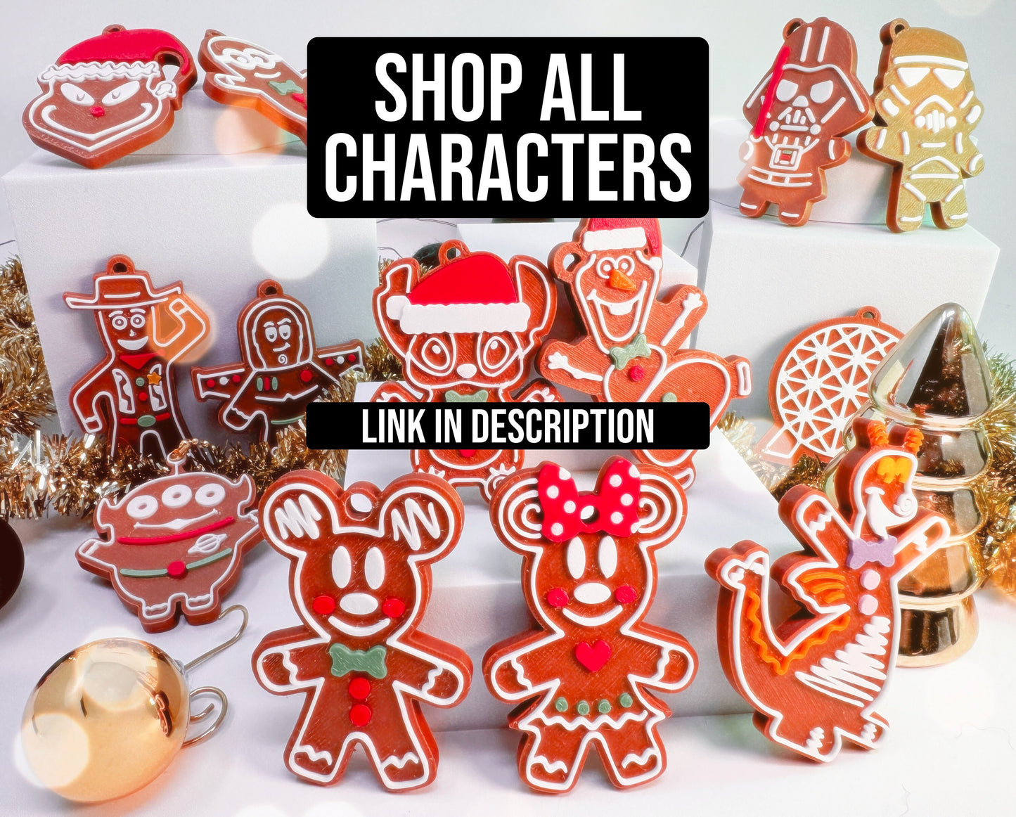 Toy Story Gingerbread Ornaments