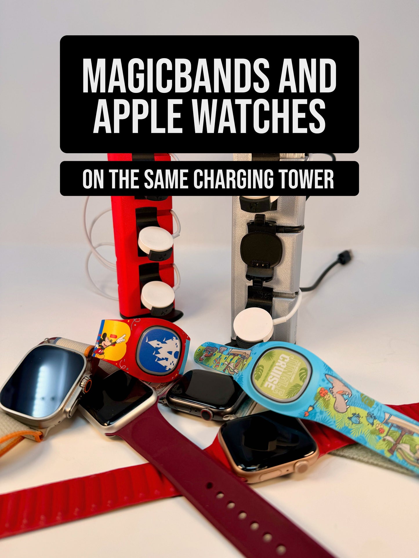 Apple Watch Charging Adapters for MagicBand Charging Tower